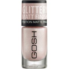 Gosh Glittery Matt Finish Nail Polish 06 Soft Pink 8ml Nagu lakas