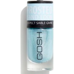 Gosh Glittery Matt Finish Nail Polish 06 Frosted Soft Blue 8ml Nagu lakas
