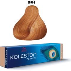 Wella Professionals Koleston Perfect Permanent Hair Dye 8/04 Light Blonde Copper Natural 60ml Matu kopšana