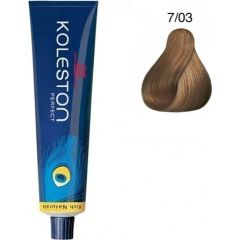 Wella Professionals Koleston Perfect Permanent Hair Dye 7/03 Medium Blonde Natural Gold 60ml Matu kopšana