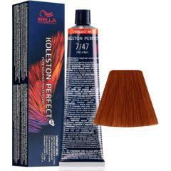 Wella Professionals Koleston Perfect Me+ Permanent Hair Dye 7/47 Medium Blonde Red Brown 60ml Matu kopšana