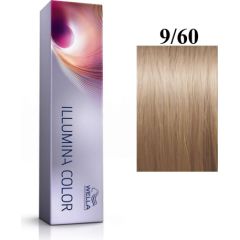 Wella Professionals Illumina Color Permanent Hair Dye 9/60 Bright Blonde Natural Violet 60ml Matu kopšana