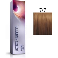 Wella Professionals Illumina Color Permanent Hair Dye 7/7 Medium Brown Blonde 60ml Matu kopšana