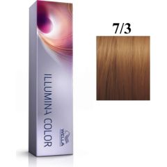 Wella Professionals Illumina Color Permanent Hair Dye 7/3 Golden Medium Blond 60ml Matu kopšana