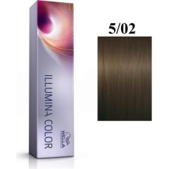 Wella Professionals Illumina Color Permanent Hair Dye 5/02 Matte Natural Light Chestnut 60ml Matu kopšana