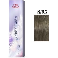 Wella Professionals Illumina Color Me+ Permanent Hair Dye 8/93 Light Blonde Golden Blue 60ml Matu kopšana