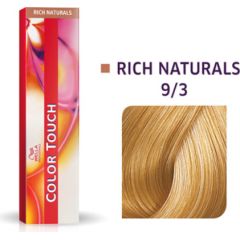 Wella Professionals Color Touch Ammonia-Free Semi-Permanent Hair Dye 9/3 Golden Light Blonde Mahogany 60ml Matu kopšana