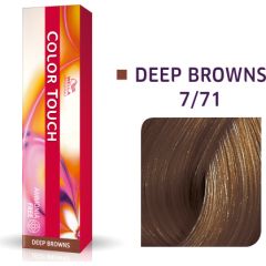 Wella Professionals Color Touch Ammonia-Free Semi-Permanent Hair Dye 7/71 Medium Blonde Ash Chestnut 60ml Matu kopšana