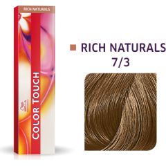 Wella Professionals Color Touch Ammonia-Free Semi-Permanent Hair Dye 7/3 Medium Blonde Chestnut Pearl 60ml Matu kopšana
