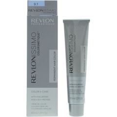 Revlon Revlonissimo Colorsmetique Hyaluronic Acid Permanent Hair Dye 9.1 Very Light Ash Blonde 60ml Matu kopšana