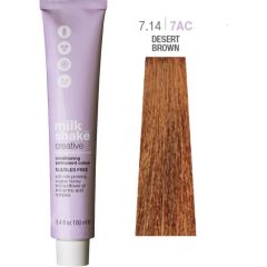 Milk Shake Creative SLS/SLES-Free Permanent Hair Dye 7.147AC Desert Brown 100ml Matu kopšana