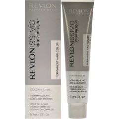 Revlon Revlonissimo Colorsmetique Hyaluronic Acid Permanent Hair Dye 8.21 Light Iridescent Ash Blonde 60ml Matu kopšana