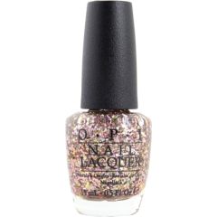 Opi, Nail Lacquer, Nail Polish, NL M80, Gaining Mole-mentum (Rose/Gold Glitter), 15 ml Nagu lakas