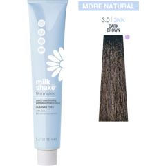 Milk Shake, 9 Minutes, SLS/SLES-Free, Permanent Hair Dye, 3.03NN Dark Brown, 100 ml Matu kopšana