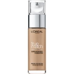 L'Oreal Paris, True Match Super-Blendable, Hyaluronic Acid, Liquid Foundation, 7R-7C, Ambre Rose, SPF 15, 30 ml Dekoratīvā kosmētika
