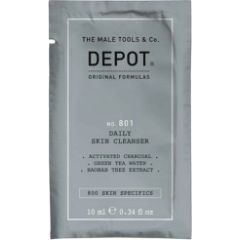 Depot, 800 Skin Specifics No. 801, Activated Charcoal, Detoxifying, Cleansing Gel, For Face, 10 ml Ķermeņa kosmētika