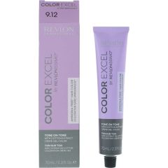 Revlon, Color Excel, Semi-Permanent Hair Dye, 9.12 Very Light Ash Iridescent Blonde, 70 ml Matu kopšana