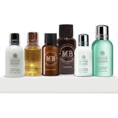 Hair Therapy Discovery Set Molton Brown: Indian Cress, Hair Shampoo, For Purifying, 30 ml + Indian Cress, Hair Conditioner, For Purifying, 30 ml + Mandarin & Clary Sage, Hair Conditioner, For Repairing, 30 ml + Molton Brown, Kumudu, Hair Shampoo, For Volu Matu kopšana