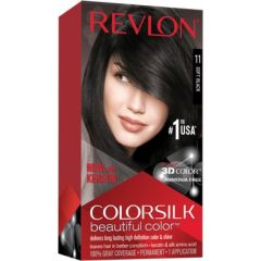 Revlon, Colorsilk, Permanent Hair Dye, 11 Soft Black, 130 ml Matu kopšana