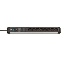 Brennenstuhl Premium-Protect-Line 8-way power strip (black/aluminium, 3 metres, 60,000A surge protection) Jaunumi - Audio-Video