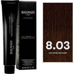 Balmain Professionnel, Couleurs Couture, Permanent Hair Dye, 8.03 Light Natural Gold Blonde, 60 ml Matu kopšana