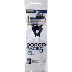 Wilkinson Sword DORCO Pace 5 Pro Maszynka do golenia męska jednoczęściowa - 1 szt (5 ostrzy + trymer) Elektriskās zobu birstes