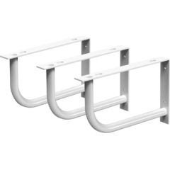 PAA Izlietnes stiprin. kronšteini liektie balti (3 gab.) Jaunumi Sadz. tehnika