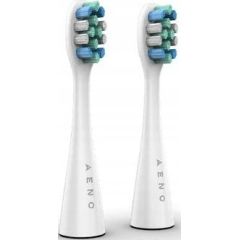 Końcówka Aeno AENO Replacement toothbrush heads, White, Dupont bristles, 2pcs in set (for ADB0001S/ADB0002S) Uzgaļi elektriskajām zobu birstēm