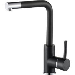 Aquasanita Ūdens maisītājs virtuves izlietnei Helika Forte, Black Jaunumi Sadz. tehnika