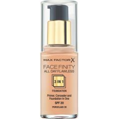 Max Factor, Face Finity All Day Flawless, Cream Foundation, 30, Porcelain, 30 g Sejas kopšana