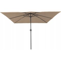 Vidaxl Parasolka ogrodowa Taupe, Czarny 295 x 295 x 245 cm Lumarko! Jaunumi -Dārzam