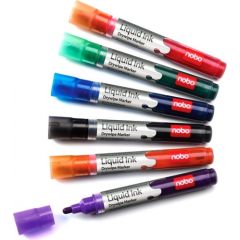 Esselte Marķieri tāfelei NOBO Liquid Ink, 6 gab., asorti krāsas