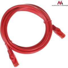 Maclean MCTV-303R Patchcord UTP cat6 Cable plug-plug 3m red