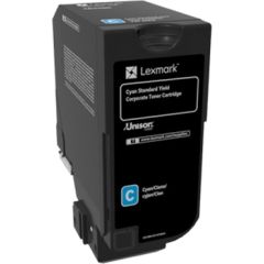 Lexmark Corporate 74C2SCE Laser Toner Cartridge, Cyan