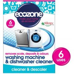 Trauku un veļas mašīnu tīrītājs (Tabletes) 6 reizēm) Ecozone (ECZ02365)