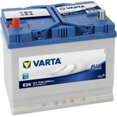 Varta BLUE E24 70Ah 630A (EN) 261x175x220 +/- Startera akumulatoru baterija