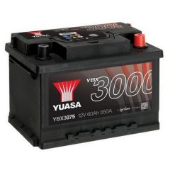 Yuasa 3000 YBX3075 60Ah 550A Startera akumulatoru baterija