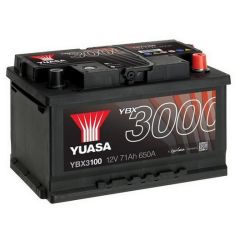 Yuasa 3000 YBX3100 71Ah 650A Startera akumulatoru baterija