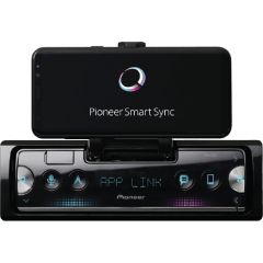 Pioneer SPH-10BT 1-DIN receiver with Bluetooth, USB and Spotify. Connects to iPhone & Android devices