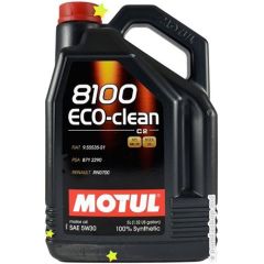 Motul 8100 Eco-clean 5W30 5L ACEAC2 API SN/CF