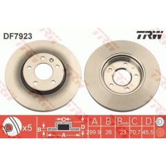 TRW Bremžu disks DF7923