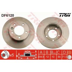 TRW Bremžu disks DF6120