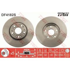 TRW Bremžu disks DF4182S