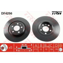 TRW Bremžu disks DF4256