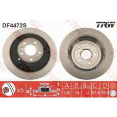 TRW Bremžu disks DF4472S