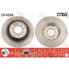 TRW Bremžu disks DF4558