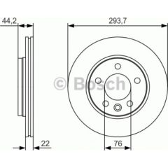 Bosch Bremžu disks 0 986 479 S06