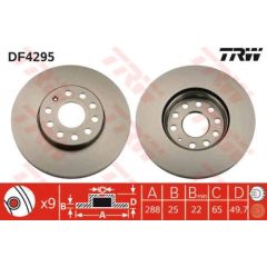 TRW Bremžu disks DF4295