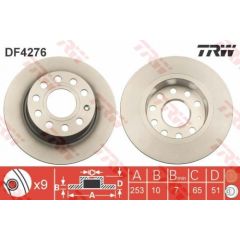 TRW Bremžu disks DF4276