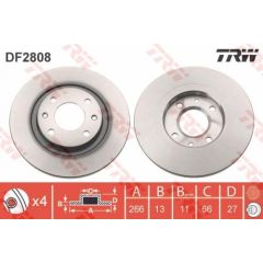 TRW Bremžu disks DF2808